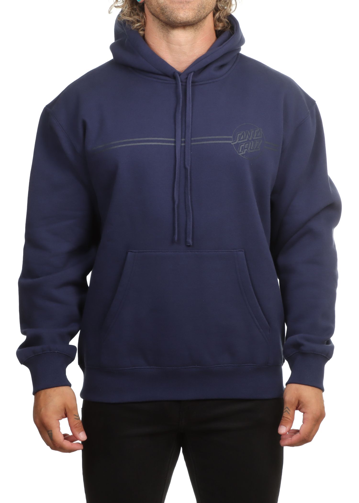 Santa Cruz Tonal Opus Dot Stripe Hoodie Blue