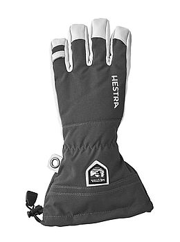 Hestra Army Leather Heli Ski Gloves Grey