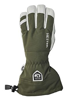 Hestra Army Leather Heli Ski Gloves Olive