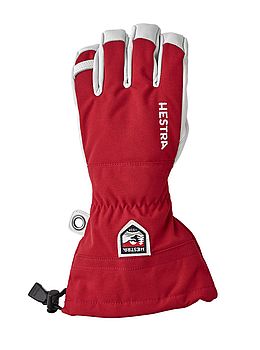Hestra Army Leather Heli Ski Gloves Red