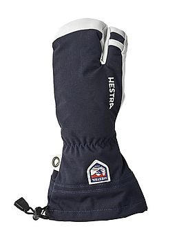 Hestra Army Leather Heli Ski 3 Finger Gloves Navy