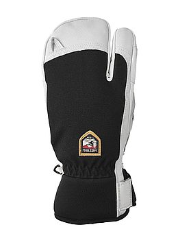Hestra Army Leather Patrol 3 Finger Gloves Black