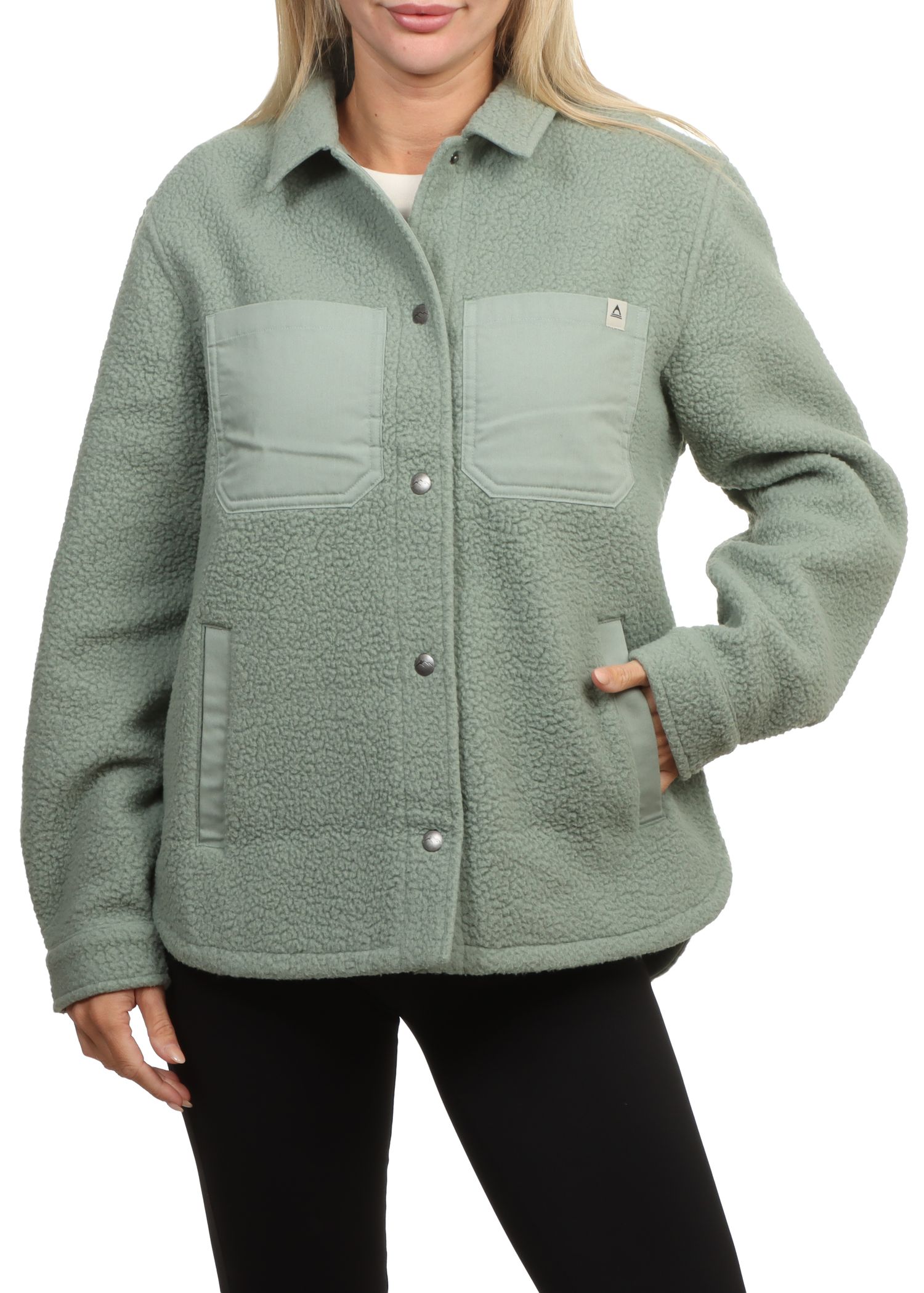 Passenger Rappel Sherpa Overshirt Pistachio