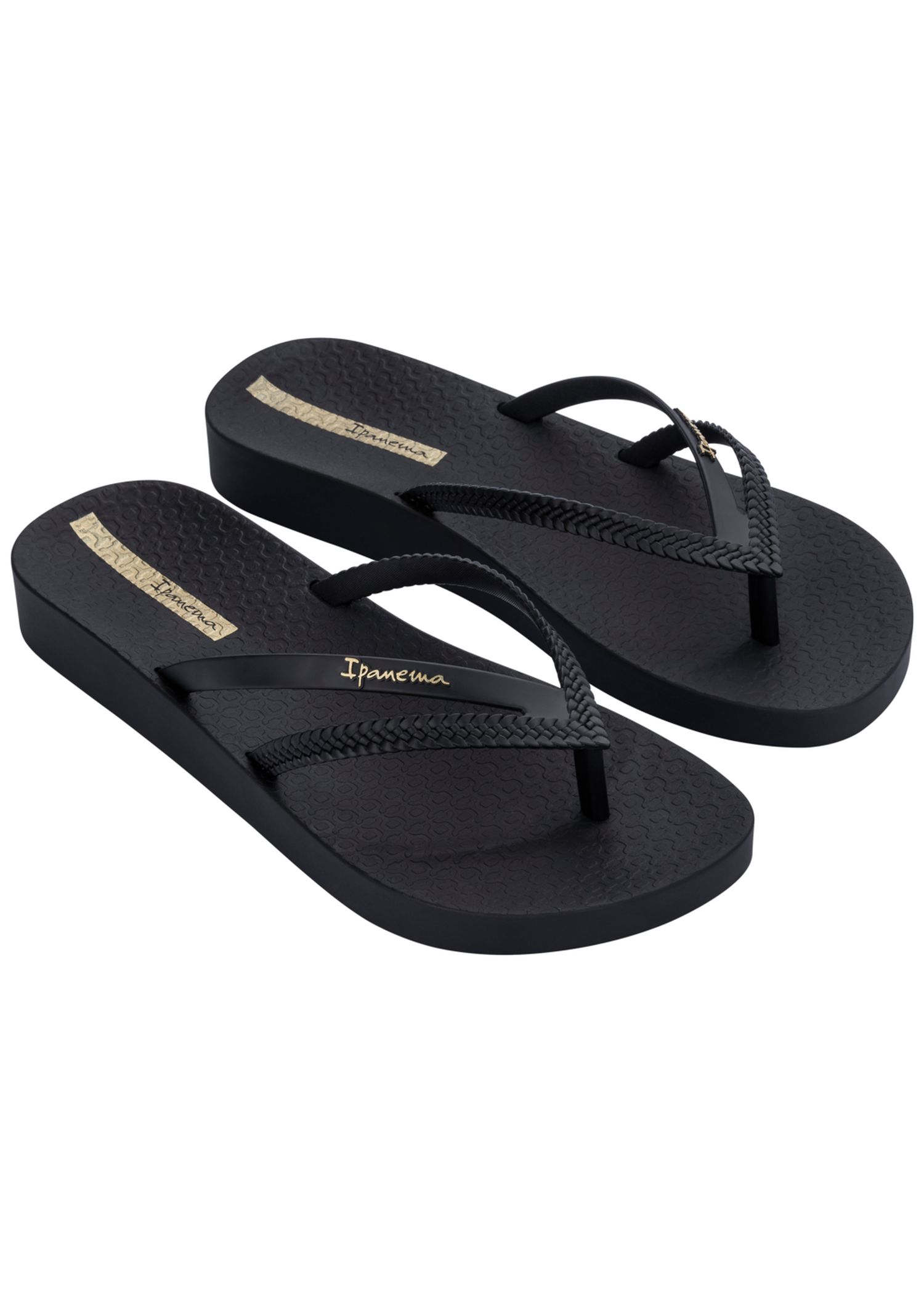 Ipanema Bossa Soft V Flip Flops Black