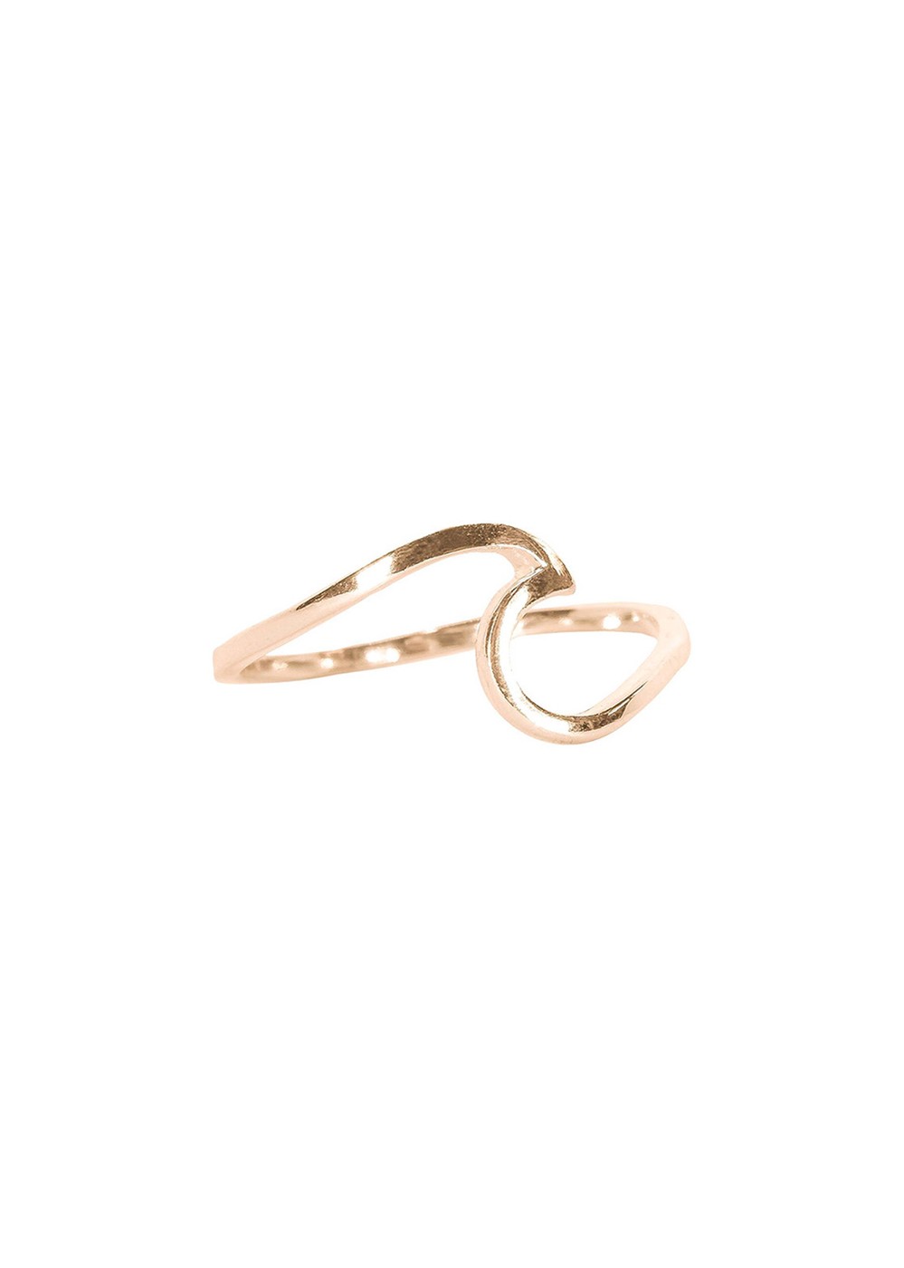 Pura Vida Wave Ring Rose Gold