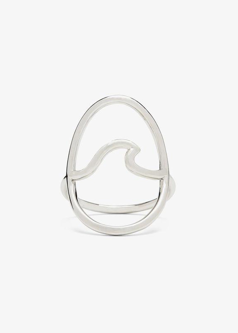 Pura Vida Large Wave Ring Silver