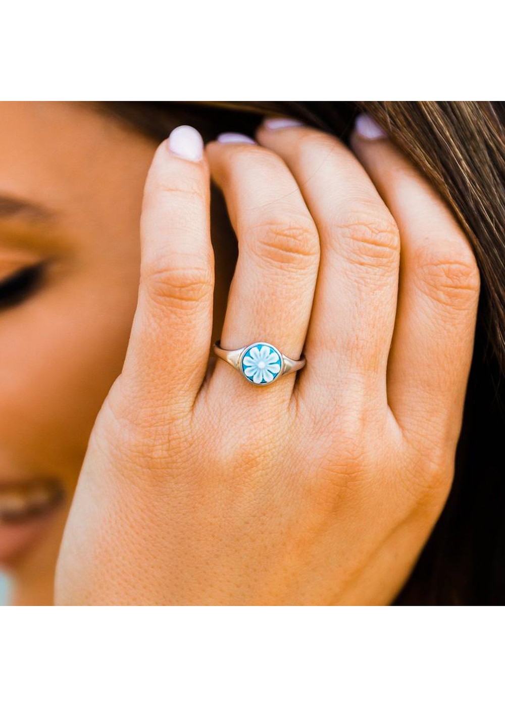 Pura Vida Cameo Ring Silver