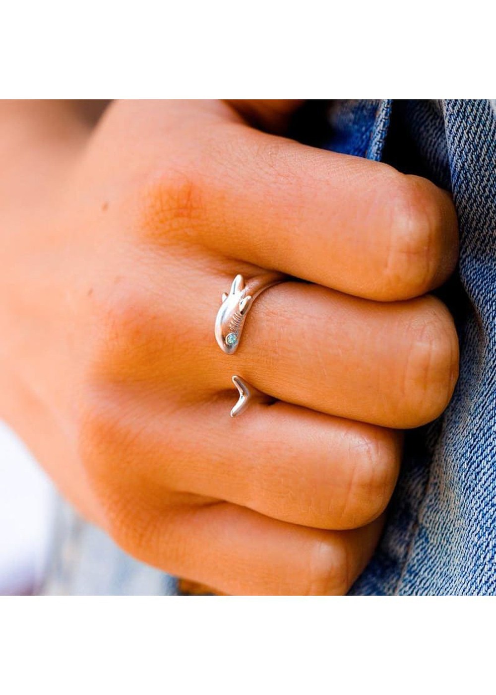 Pura Vida Shark Week Ring Silver
