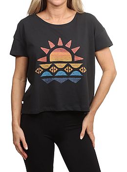 Passenger Sunray Recycled Cotton Tee Black