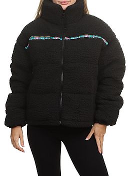 Billabong Sherpa Puffer Jacket Black Sands