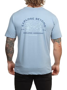 Passenger Horizons Tee Faded Denim