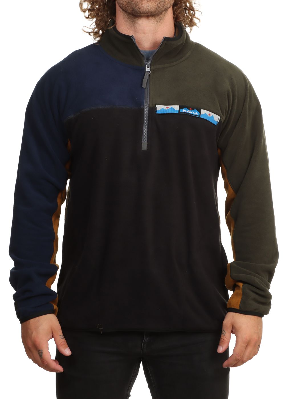 Kavu Winter Throwshirt Fleece Navy Pine