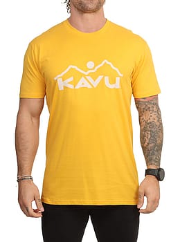 Kavu Vintage Logo Tee Amber Gold
