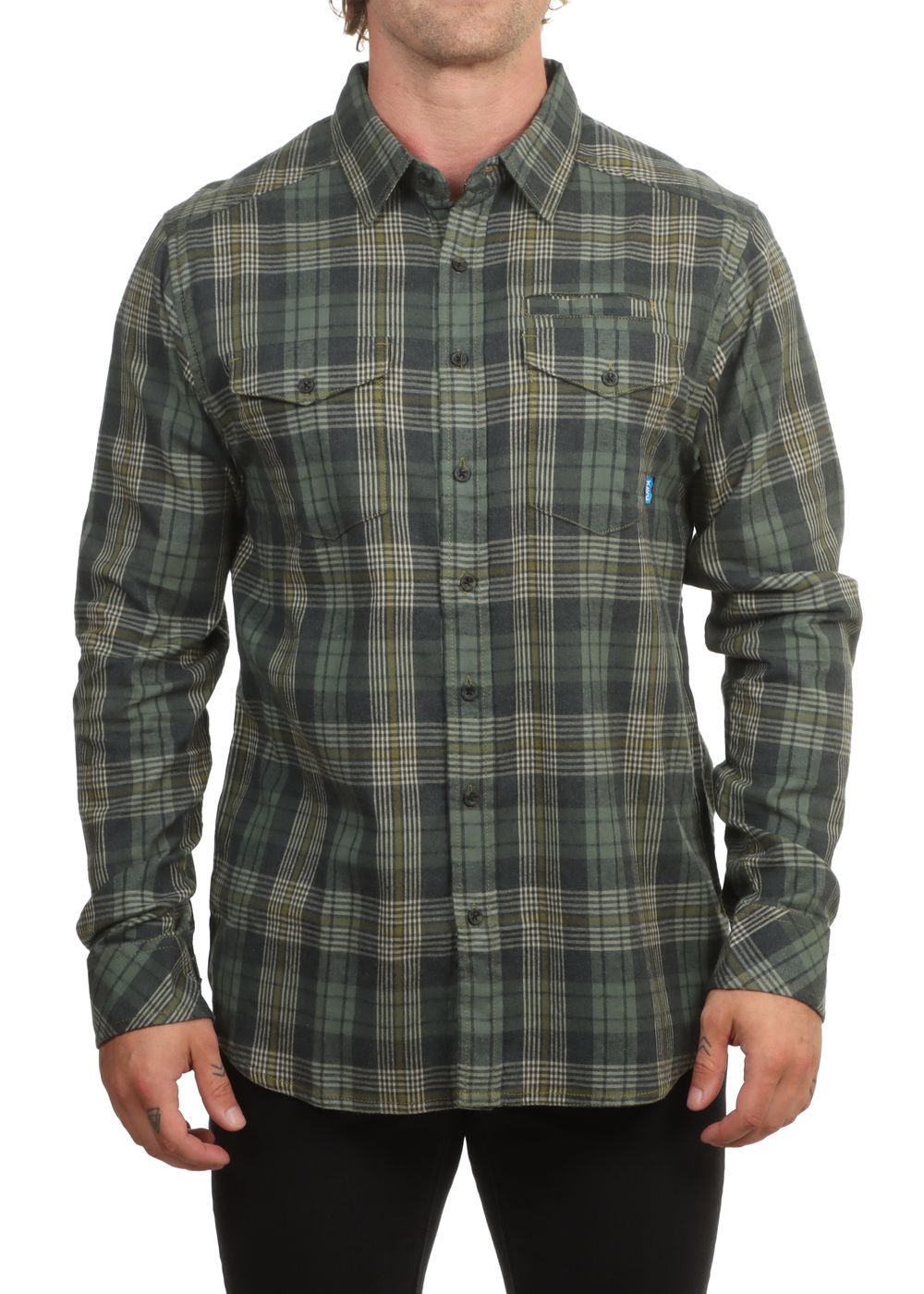 Kavu Lorenzo Shirt Sage Cliffs
