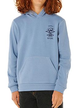 Ripcurl Boys Search Icon Hoodie Faded Denim