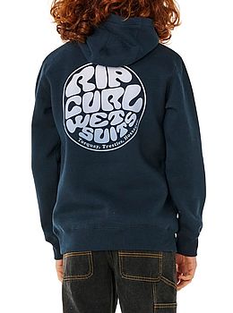 Ripcurl Boys Wetsuit Icon Hoodie Navy White