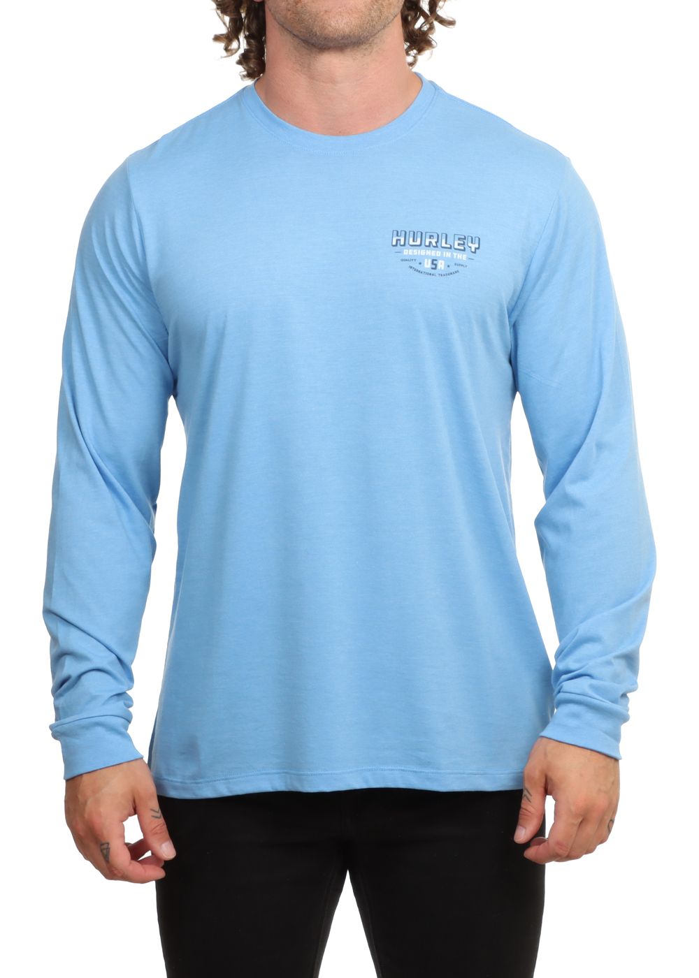 Hurley Customs Long Sleeve Aquifer Heather