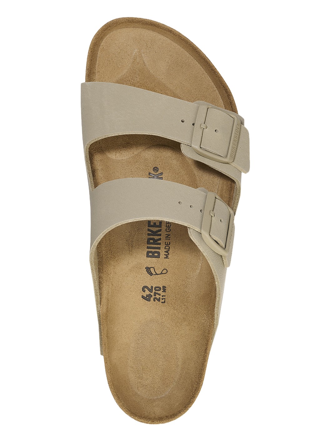 Birkenstock Arizona Birko Flor Sandals Faded Khaki