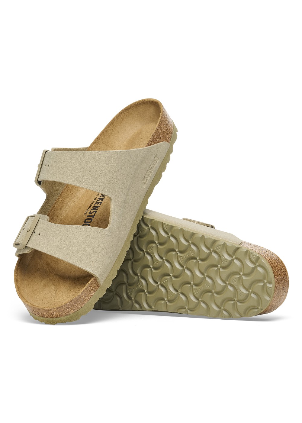 Birkenstock Arizona Birko Flor Sandals Faded Khaki