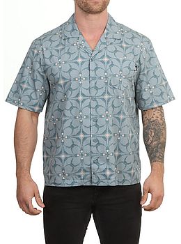 Lost Nifty Woven Shirt Sea Fog