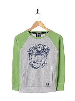 Saltrock Boys Chasing Waves Crew Green
