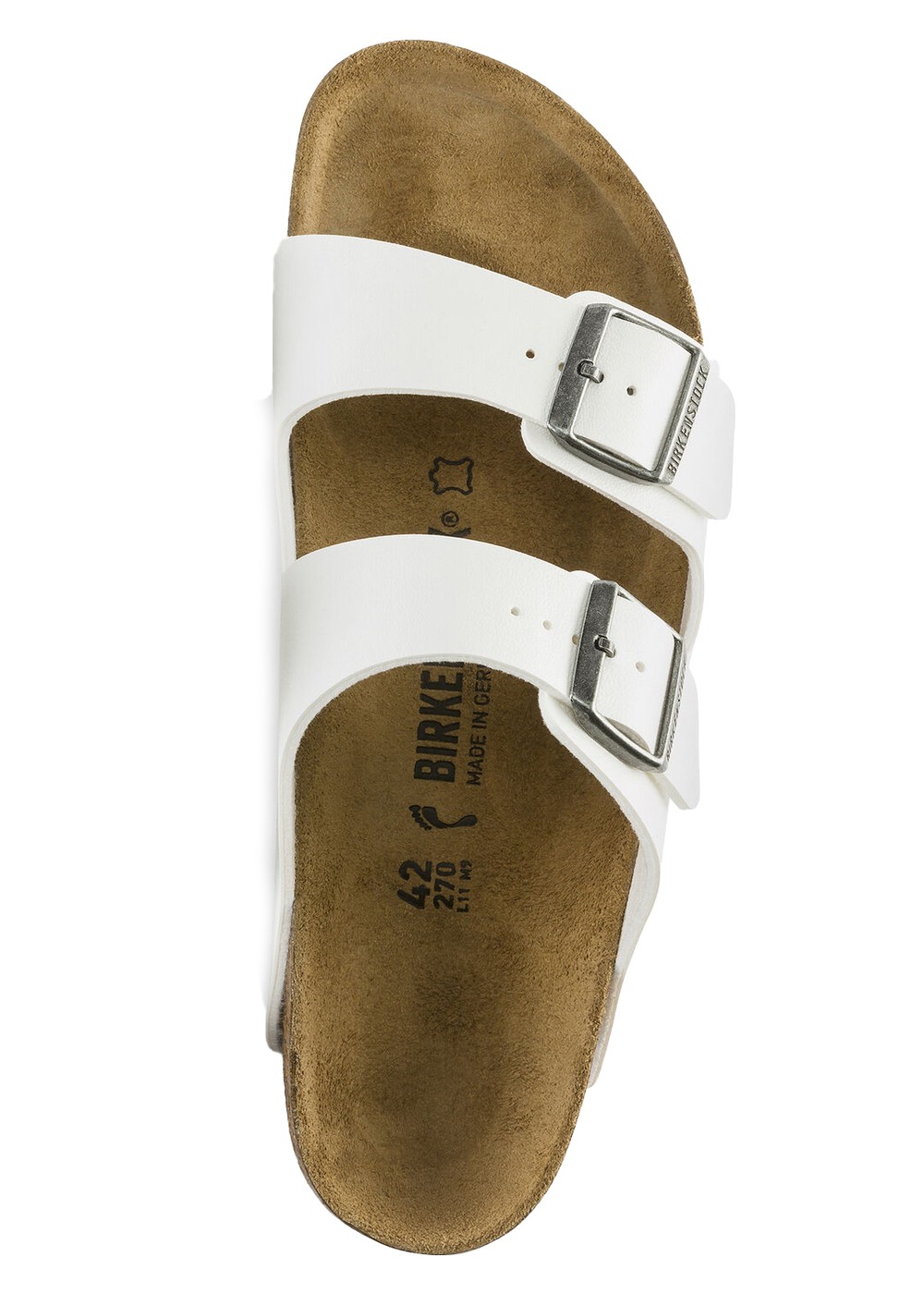 Birkenstock Arizona Birko Flor Sandals White