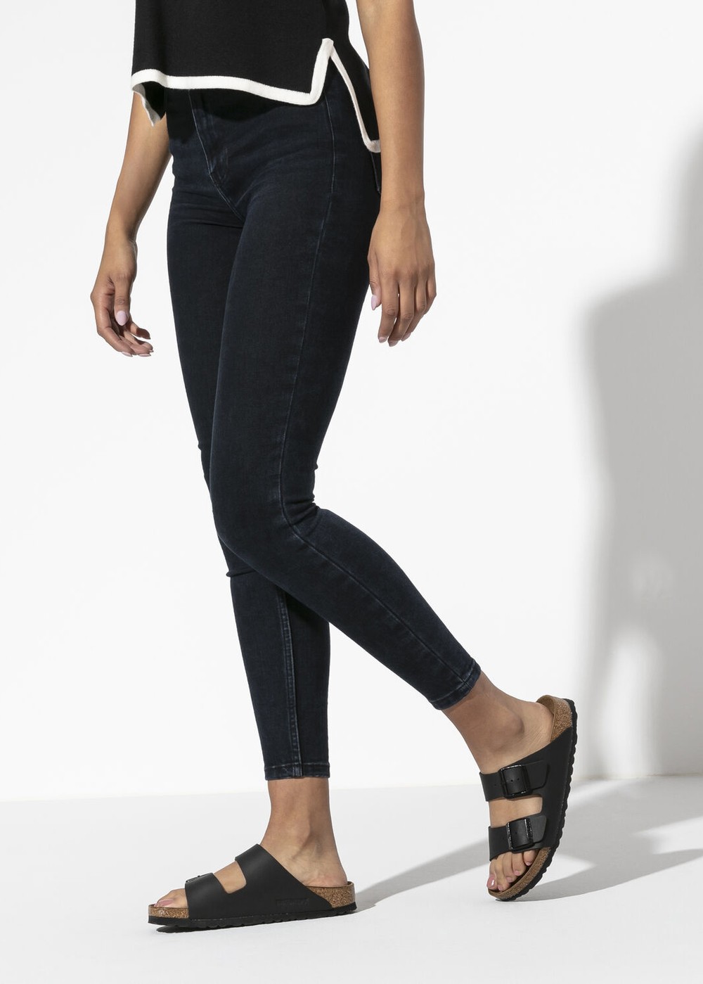 Birkenstock Arizona Birko Flor Sandals Black