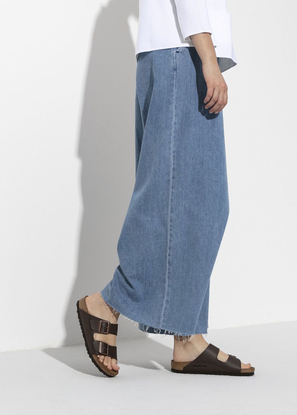 Birkenstock Arizona Birko Flor Sandals Dark Brown 