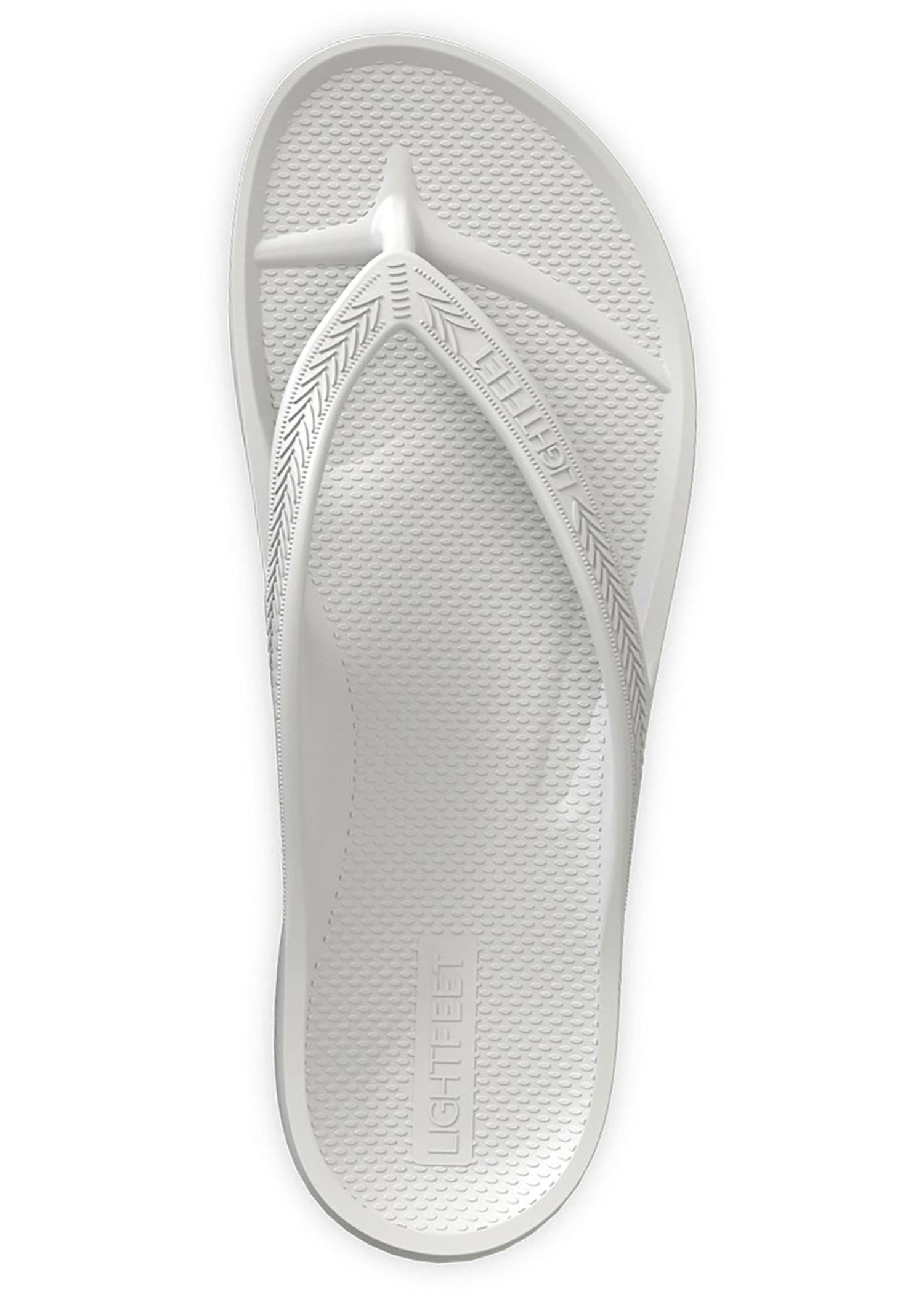 LightFeet Arch Support Flip Flops White