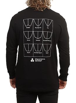 Channel Islands Tailz Long Sleeve Tee Black