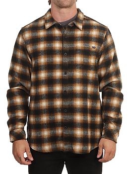 Hurley Portland Wool Flannel Shirt Brown