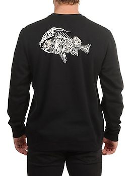 Hurley Flower Fish Crew Black