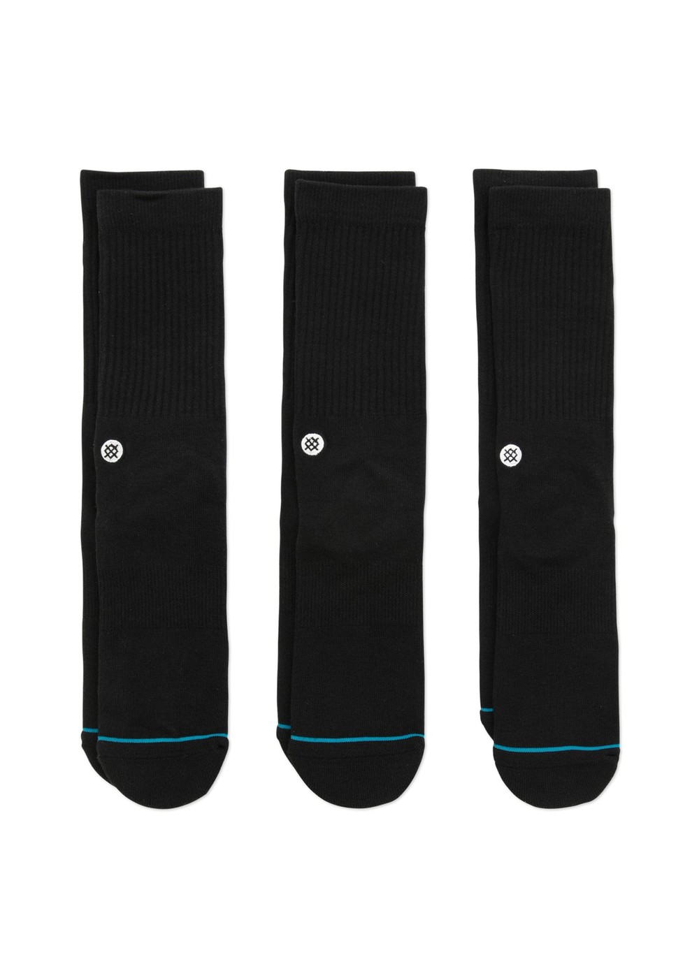 Stance Icon 3 Pack Socks Black