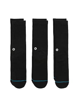 Stance Icon 3 Pack Socks Black