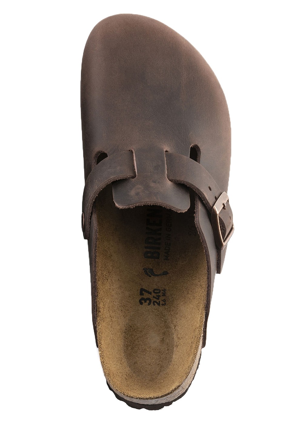 Birkenstock Boston Oiled Leather Clogs Habana