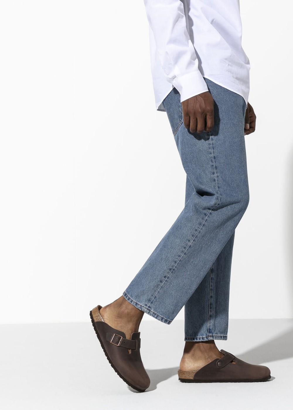 Birkenstock Boston Oiled Leather Clogs Habana