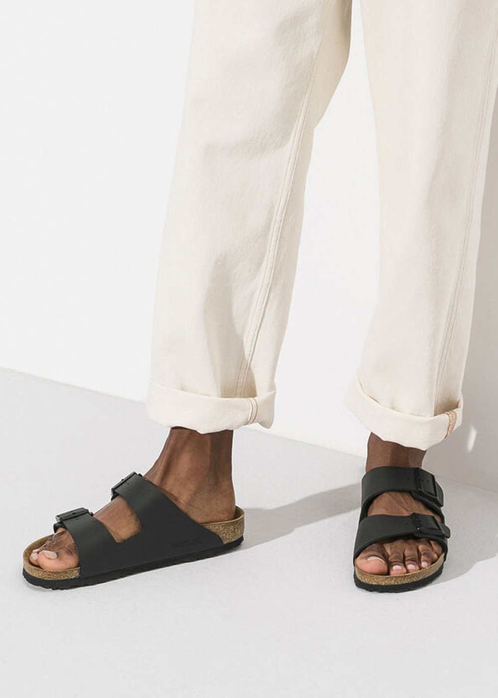 Birkenstock Arizona Birko Flor Sandals Black 