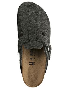 Birkenstock Boston Wool Clogs Anthracite