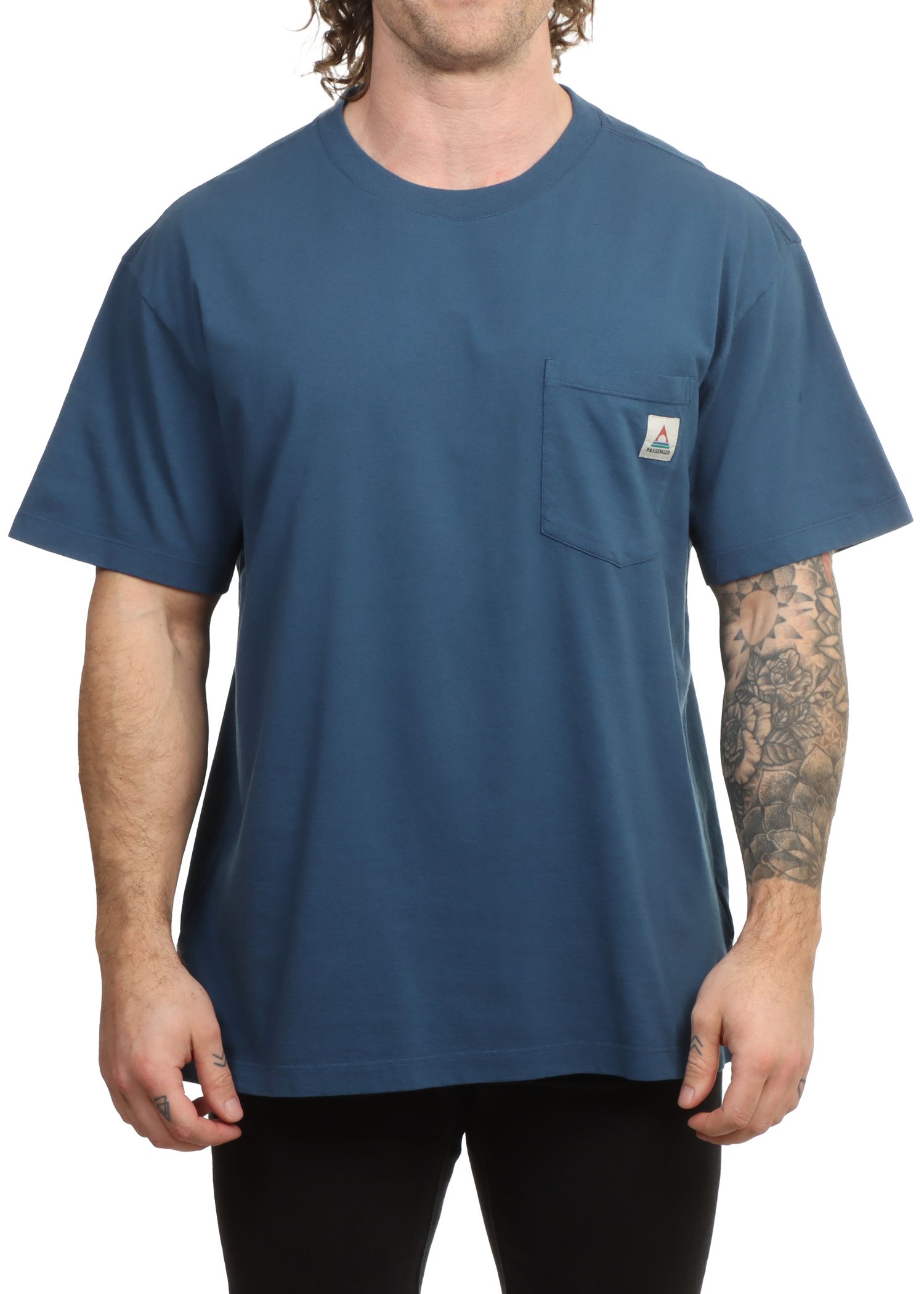 Passenger Heritage Relaxed Fit Tee Dark Denim