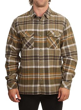 Hurley Santa Cruz Shoreline Flannel Shirt Army