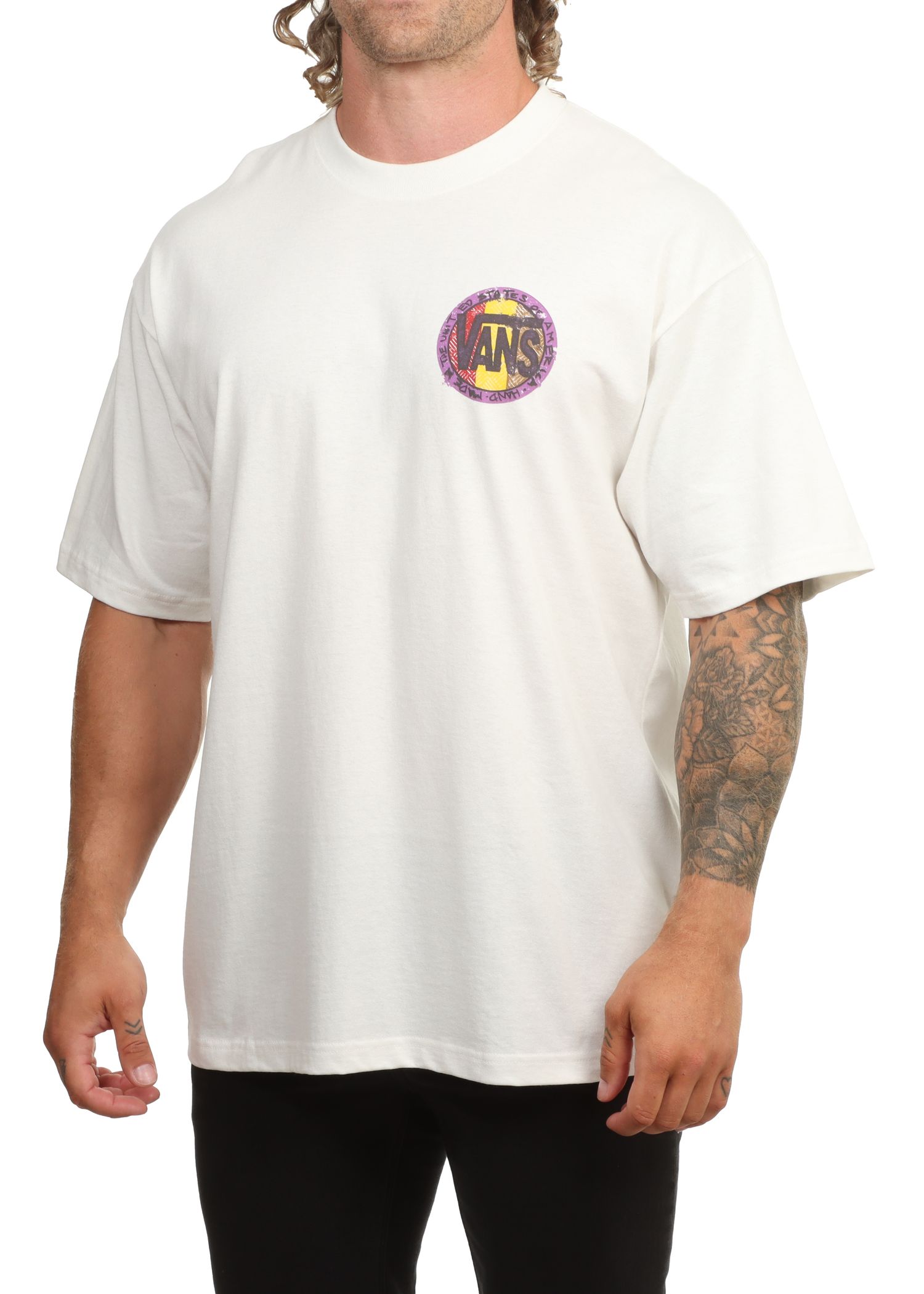 Vans Blotched Circle Tee Marshmallow
