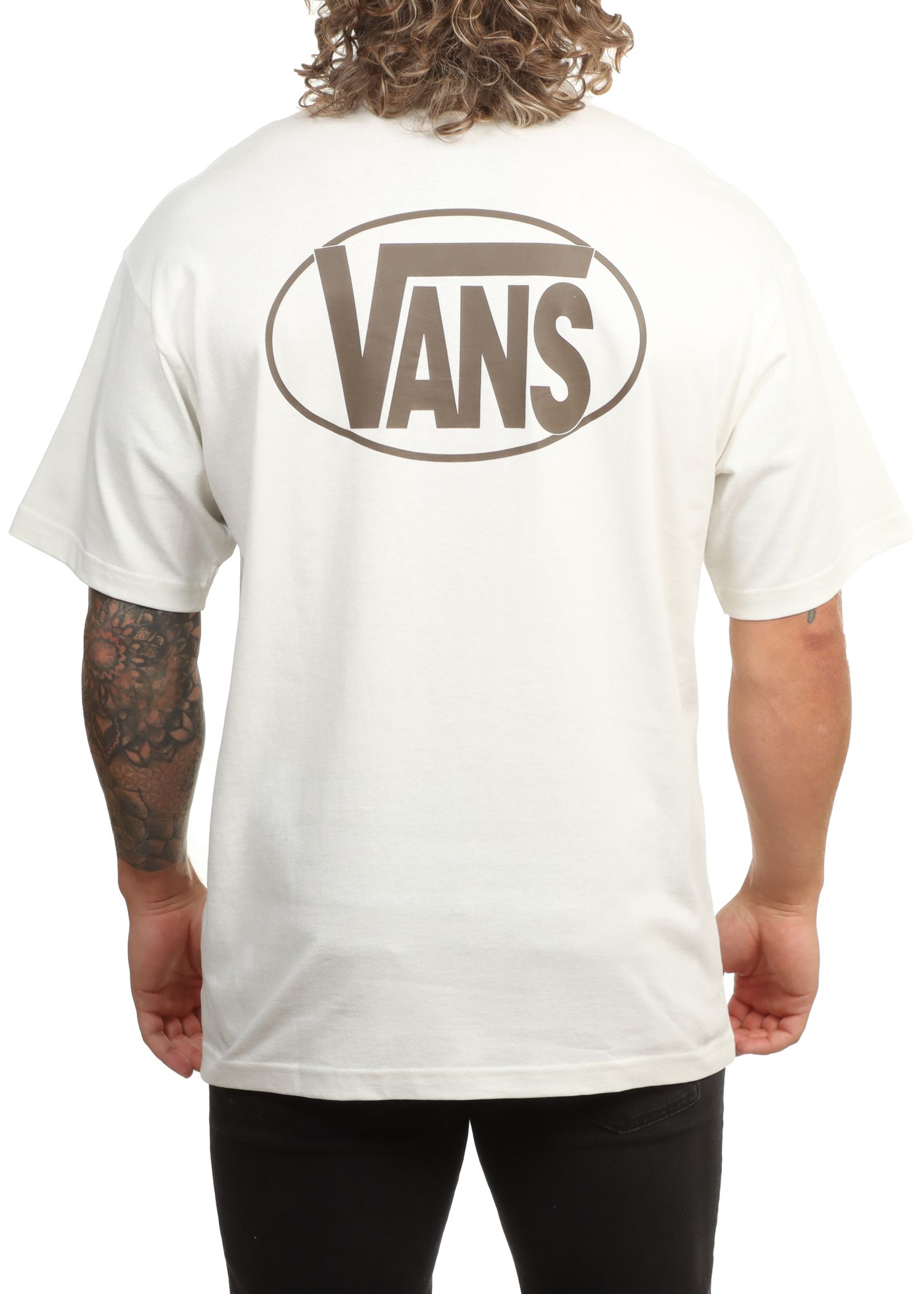 Vans Oval Logo Loose Tee Marshmallow