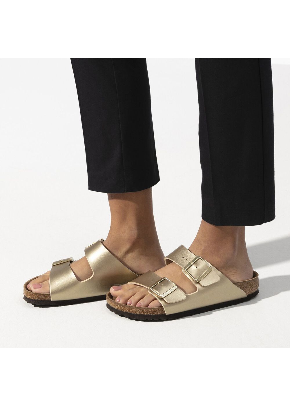 Birkenstock Arizona Birko Flor Sandals Gold