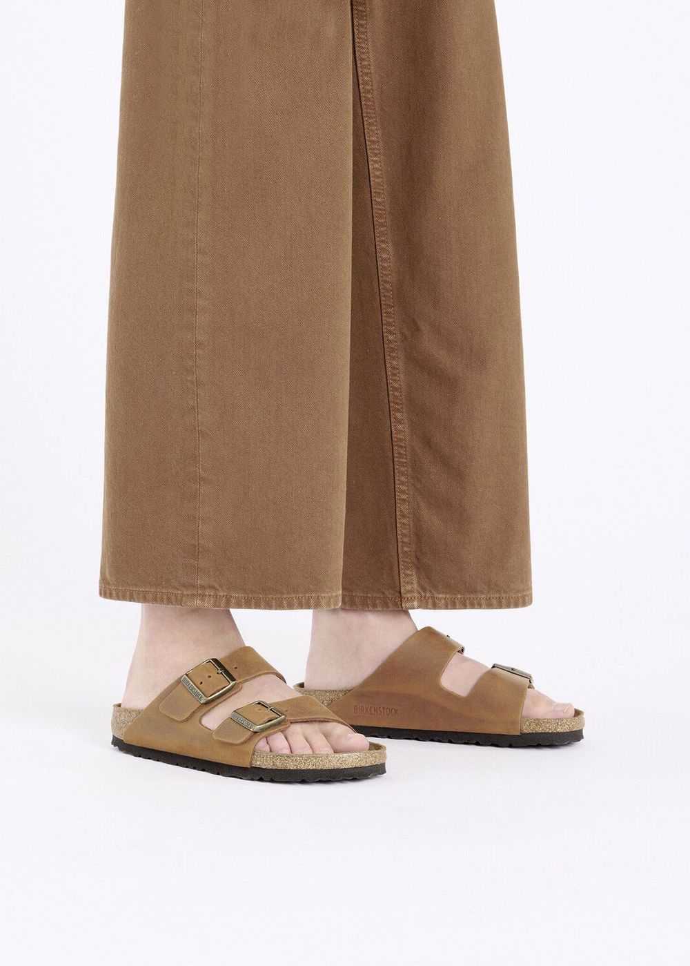 Birkenstock Arizona Oiled Leather Sandals Cognac