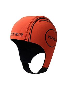 Zone3 4MM Hi Vis Neoprene Swim Cap Orange