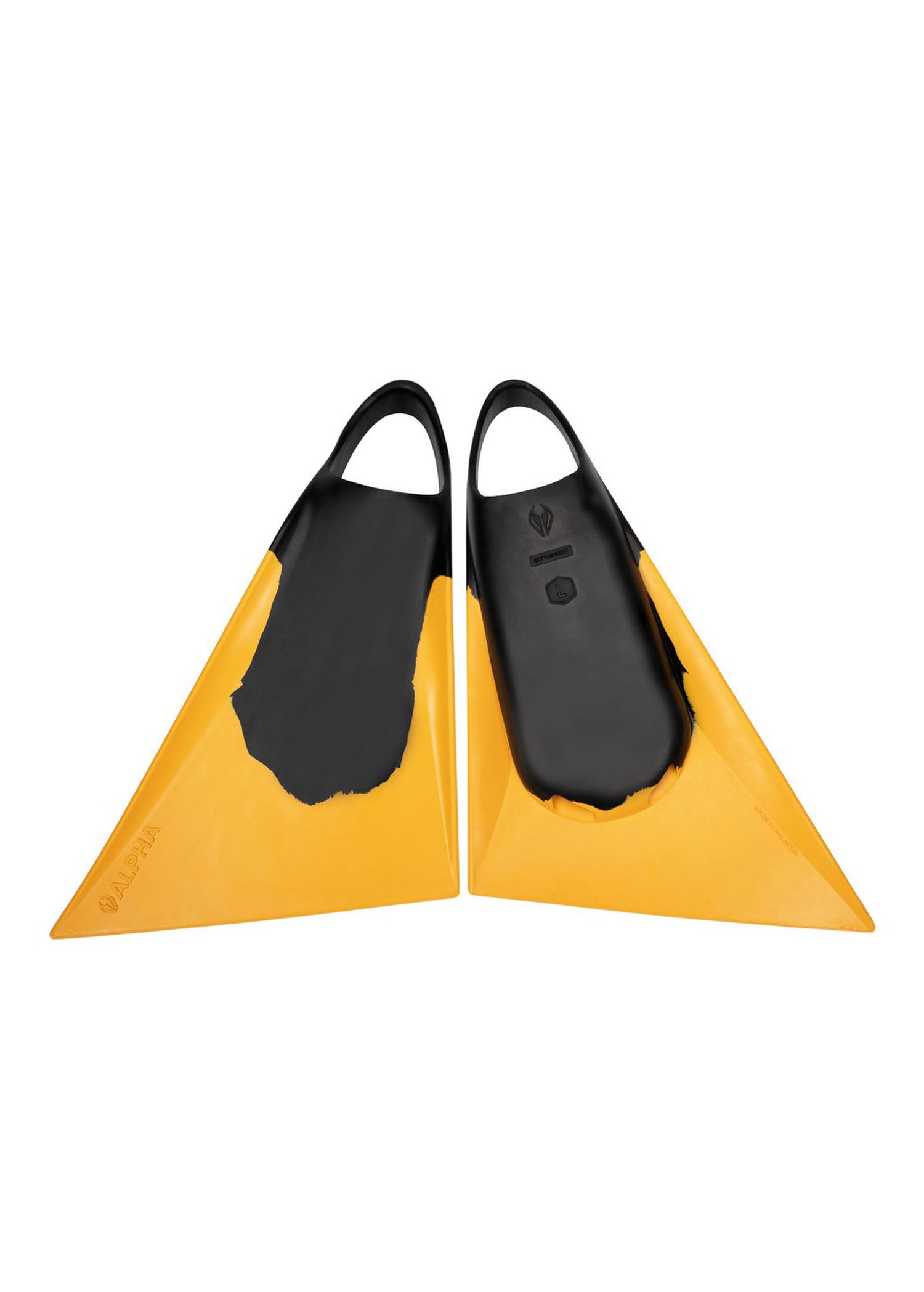 NMD Alpha Bodyboard Swim Fins Black/Yellow
