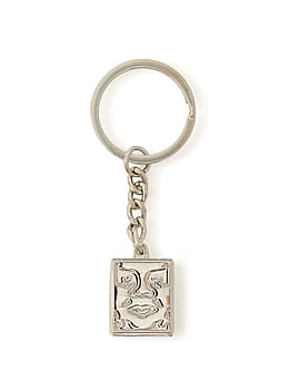 Obey Icon Face Cube Key Chain Silver