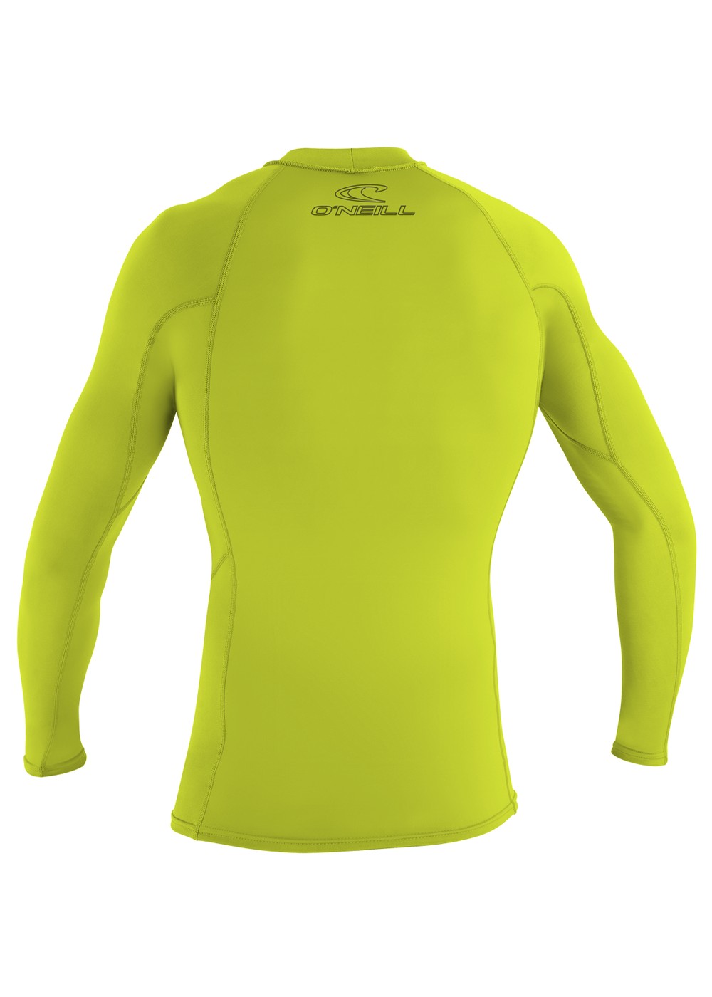 ONeill Basic Skins Long Sleeve Rash Vest Lime