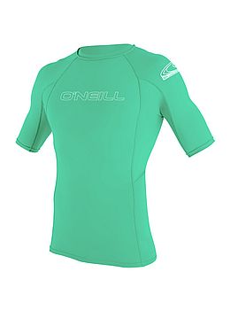 ONeill Kids Basic Skins Rash Vest Light Aqua
