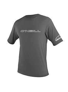 ONeill Basic Skins Short Sleeve Rash Tee Graphite